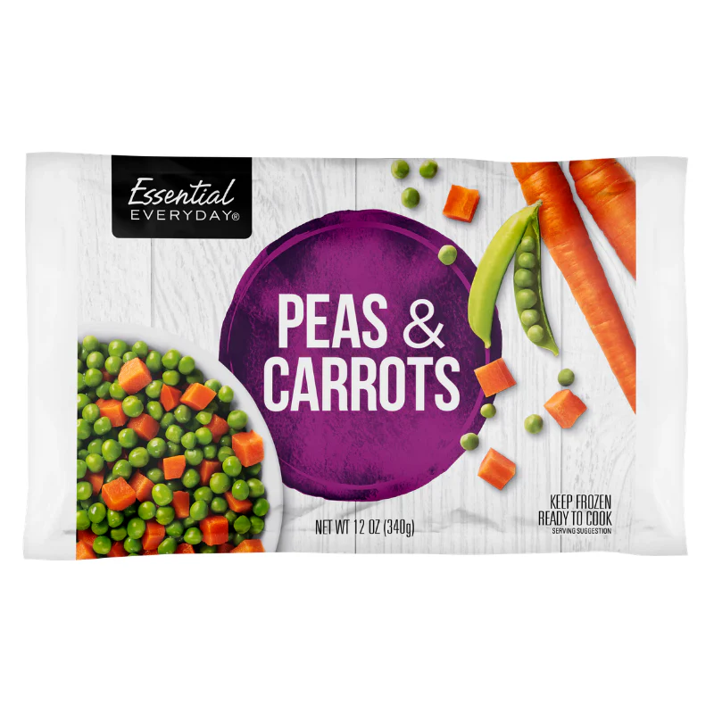 Everyday Essential Frozen Vegetables Peas & Carrots 12 oz — 4 for $5