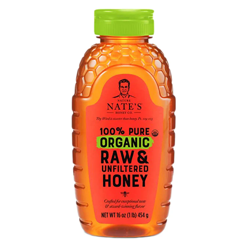 Nature's Nate Organic Raw & Unfiltered Honey (16 oz) — $7.99